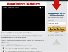 Tablet Screenshot of masteringthekickserve.com
